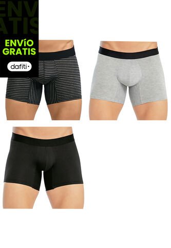 Boxer Sebastian Pack X3 M.Color Para Hombre Croydon Croydon