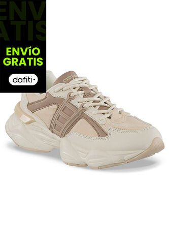 Tenis Urbanos Nado Beige-Beige Croydon Para Mujer Croydon