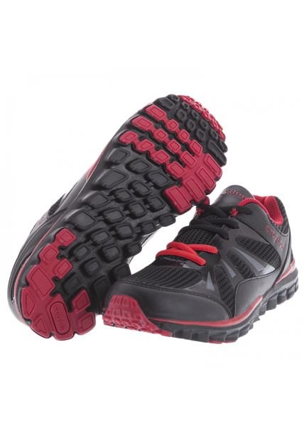 Running Croydon Evolution Uomo Negro-Rojo