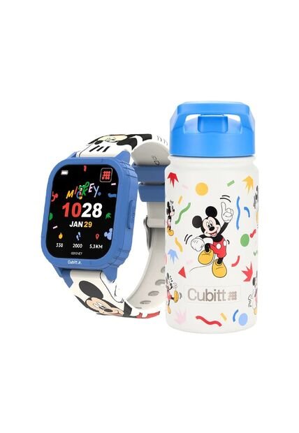 Combo Smartwatch + Termo Disney Jr X Cubitt Blue Mickey