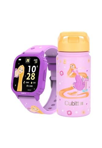 Combo Smartwatch + Termo Disney Jr X Cubitt Rapunzel Yellow Cubitt