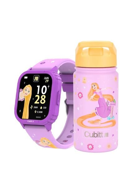 Combo Smartwatch + Termo Disney Jr X Cubitt Rapunzel Yellow