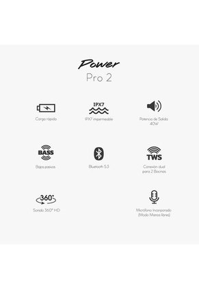 Bocina Portátil Bluetooth CUBITT Power Pro Gen2