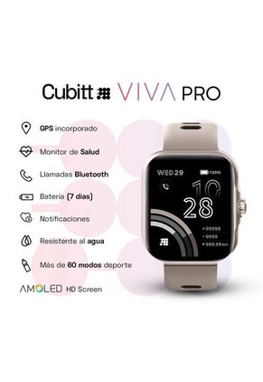 Smartwatch Reloj Inteligente Cubitt Viva Pro 1.78 Pulg. Wolf Grey