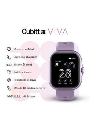 Smartwatch Reloj Inteligente Cubitt Viva 1.84 Pulg. Lilac