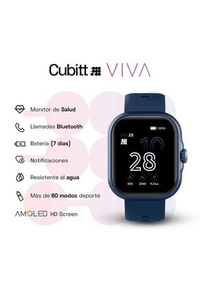 Smartwatch Reloj Inteligente Cubitt Viva 1.84 Pulg. Deepest Blue