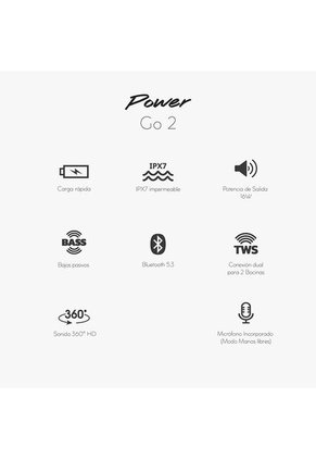 Bocina Portátil Bluetooth CUBITT Power Go Gen2