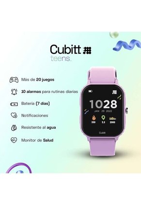 Smartwatch Reloj Inteligente Cubitt Teens 1.69 Pulg. Dusty Lilac