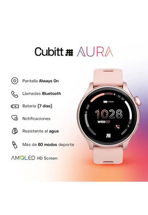 Smartwatch Reloj Inteligente Cubitt Aura 1.43 Pulg. Rose Gold