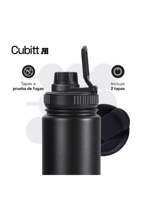 Termo Deportivo Cubitt Hydro Bottle Obsidian Black