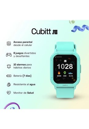 Smartwatch Reloj Inteligente Cubitt Jr Pantalla 1.4 Pulg. Arctic Blue