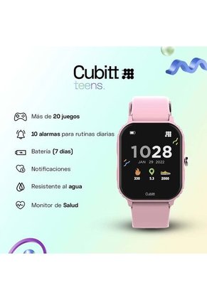 Smartwatch Reloj Inteligente Cubitt Teens 1.69 Pulg. Dreamy Pink