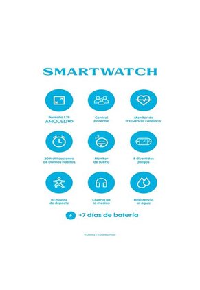 Combo Smartwatch + Termo Disney Jr X Cubitt Frozen Blue