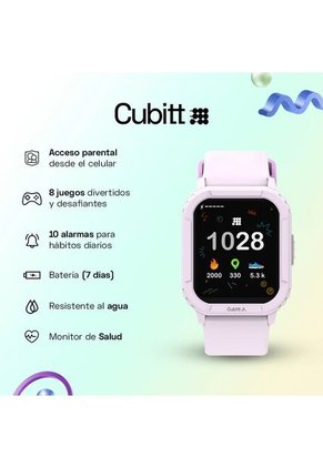 Smartwatch Reloj Inteligente Cubitt Jr. Pantalla 1.4 Pulg. Dusty Lilac