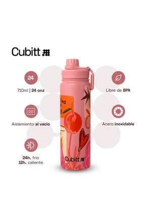 Termo Deportivo Hydro Bottle Cubitt × Viviana Grondona