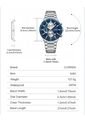 Reloj Curren 8481 Cronógrafo Tablero Azul - Plata de Curren