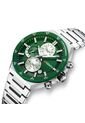 Reloj Curren 8481 Cronógrafo Tablero Verde - Plata de Curren