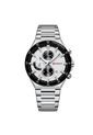 Reloj Curren 8481 Cronógrafo Tablero Blanco - Plata de Curren