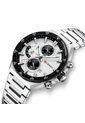 Reloj Curren 8481 Cronógrafo Tablero Blanco - Plata de Curren