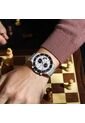 Reloj Curren 8481 Cronógrafo Tablero Blanco - Plata de Curren