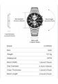 Reloj Curren 8481 Cronógrafo Tablero Negro - Plata de Curren
