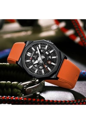 Reloj Curren 8437 Marco Negro - Naranja