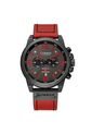 Reloj Curren 8314 Cronógrafo Tablero Negro - Rojo de Curren