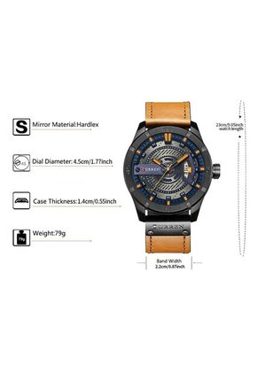 Reloj Curren 8301 Calendario - Marrón