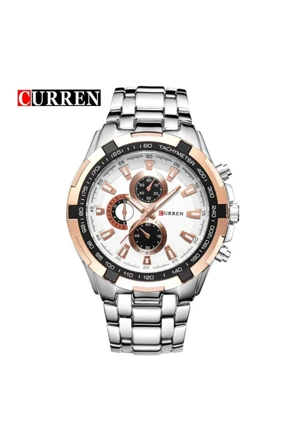 Reloj Para Hombre Curren 8023 8023Wtrg Plateado