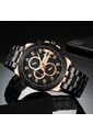 Reloj Curren 8337 Cronógrafo Tablero Negro - Negro de Curren