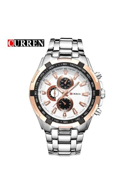 Reloj Para Hombre Curren 8023 8023Wtrg Plateado