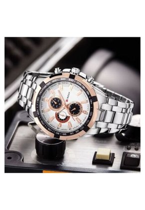 Reloj Para Hombre Curren 8023 8023Wtrg Plateado