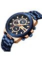 Reloj Curren 8337 Cronógrafo Tablero Azul - Azul de Curren