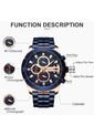 Reloj Curren 8337 Cronógrafo Tablero Azul - Azul de Curren