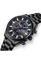 Reloj Curren 8495 Cronógrafo Tablero Negro - Negro de Curren