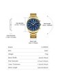 Reloj Curren 8497 Cronógrafo Tablero Azul - Dorado de Curren