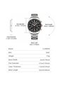 Reloj Curren 8497 Cronógrafo Tablero Negro - Plata de Curren