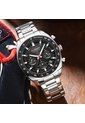 Reloj Curren 8497 Cronógrafo Tablero Negro - Plata de Curren