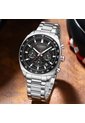 Reloj Curren 8497 Cronógrafo Tablero Negro - Plata de Curren