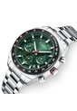 Reloj Curren 8497 Cronógrafo Tablero Verde - Plata de Curren