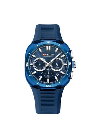 Reloj Curren 8502 Cronógrafo Tablero Azul - Azul Curren