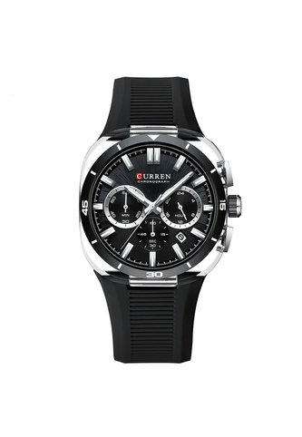 Reloj Curren 8502 Cronógrafo Tablero Negro - Negro Curren