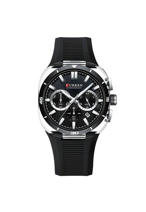 Reloj Curren 8502 Cronógrafo Tablero Negro - Negro