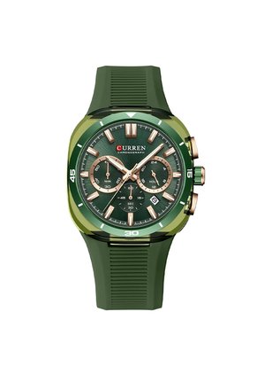 Reloj Curren 8502 Cronógrafo Tablero Verde - Verde