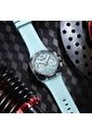 Reloj Curren 8502 Cronógrafo Tablero Azul Claro - Azul de Curren