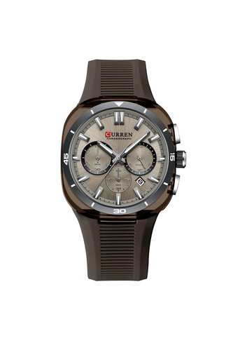 Reloj Curren 8502 Cronógrafo Tablero Cafe - Cafe Curren