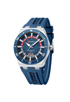 Reloj Curren 8491 Calendario Tablero Azul - Azul