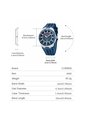 Reloj Curren 8491 Calendario Tablero Azul - Azul de Curren