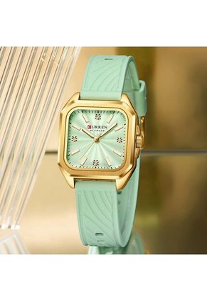 Reloj Curren 9113 Clasico Marco Dorado - Verde