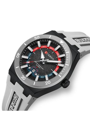 Reloj Curren 8491 Calendario Tablero Gris - Gris